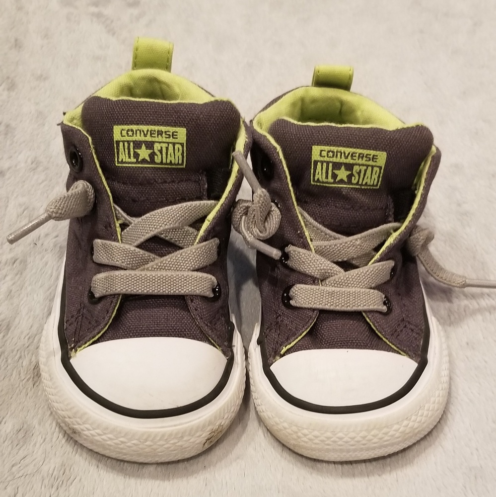 Converse infant sneaker grey/light green